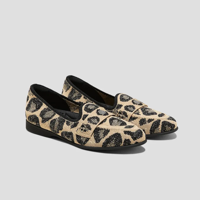 VIVAIA Almond-Toe Penny Loafers (Eloise)|METALLIC LEOPARD|US 5.5