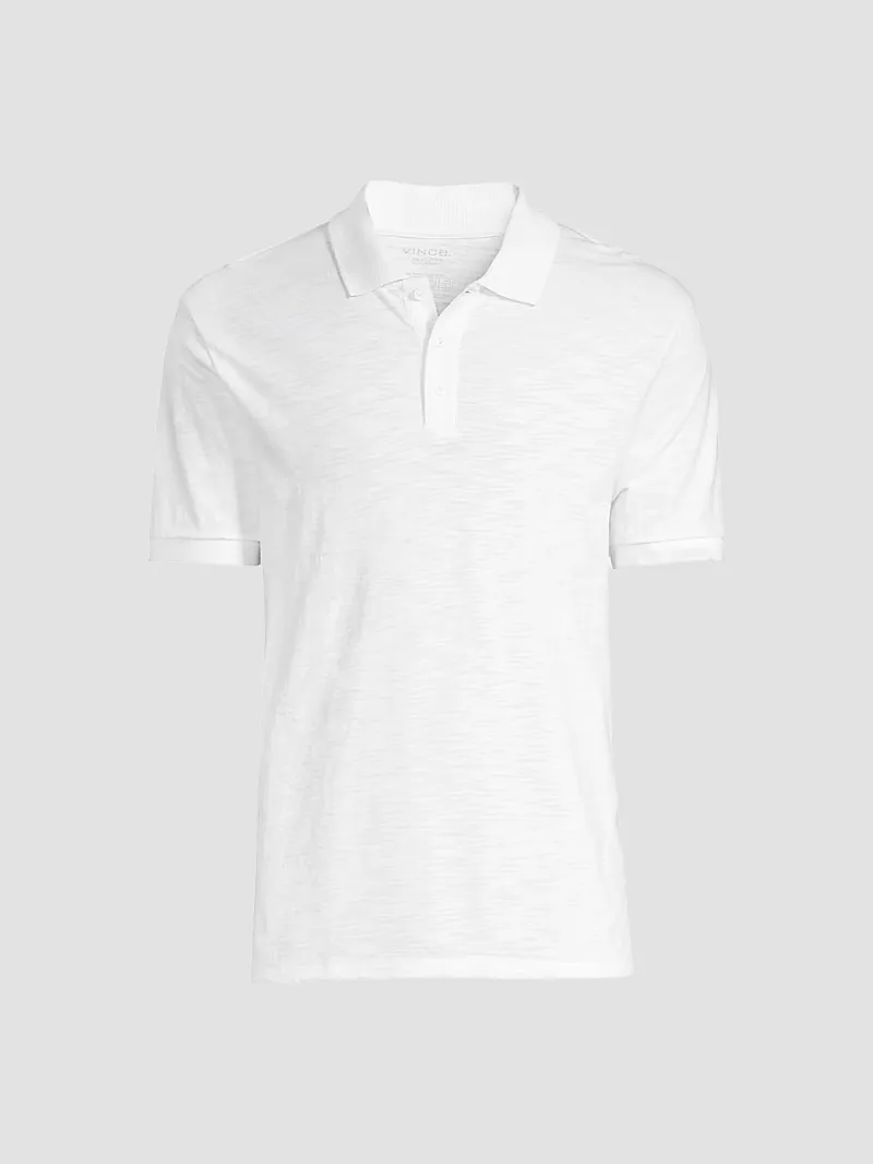 Vince Men's Classic Polo Shirt - White - Size XXL