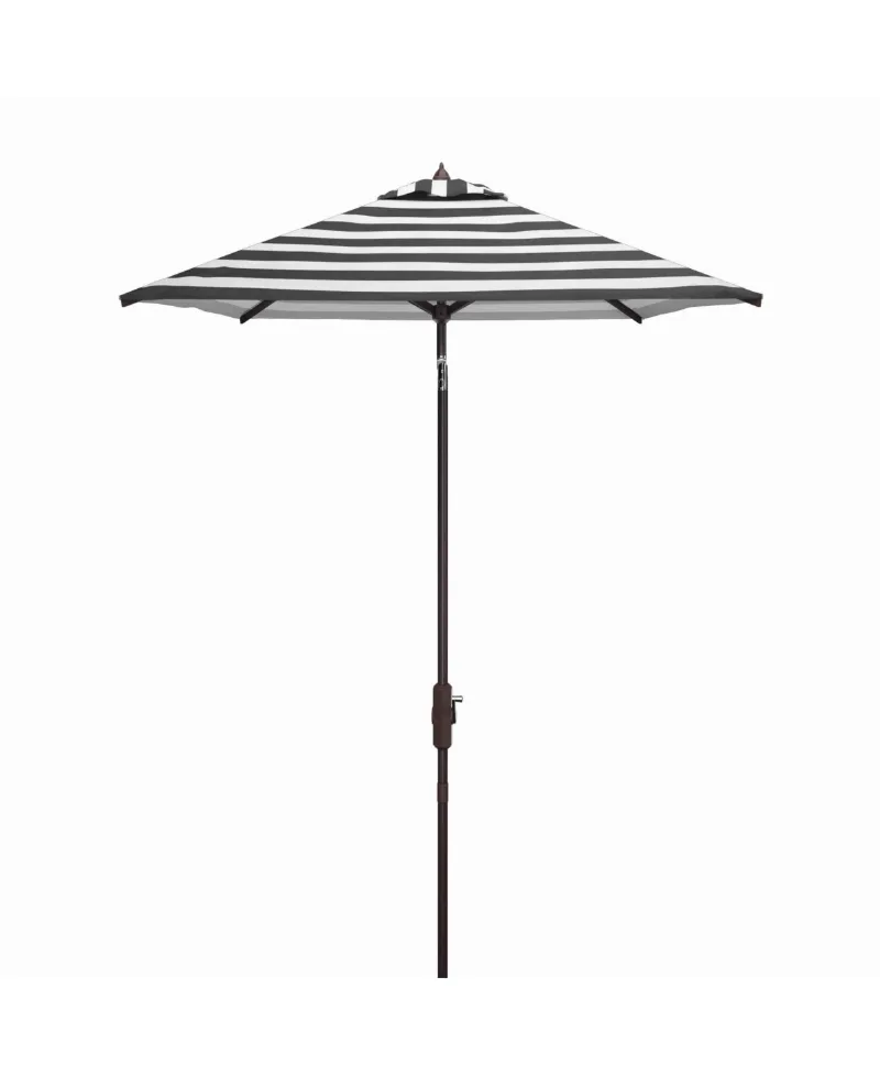 Iris 7.5' Square Umbrella - Black, White