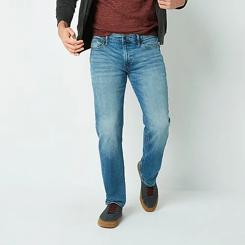 mutual weave Mens Stretch Bootcut Jean, 40 30, Blue