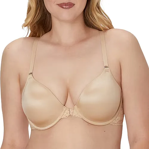 Maidenform One Fab Fit Full-Coverage Racerback Front Closure Underwire Bra 07112, B, Brown