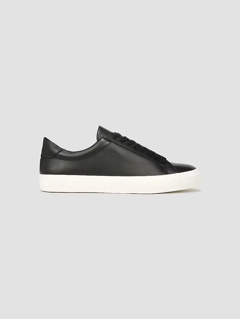 Vince Men's Fulton Leather Oxford Sneakers - Black - Size 8.5