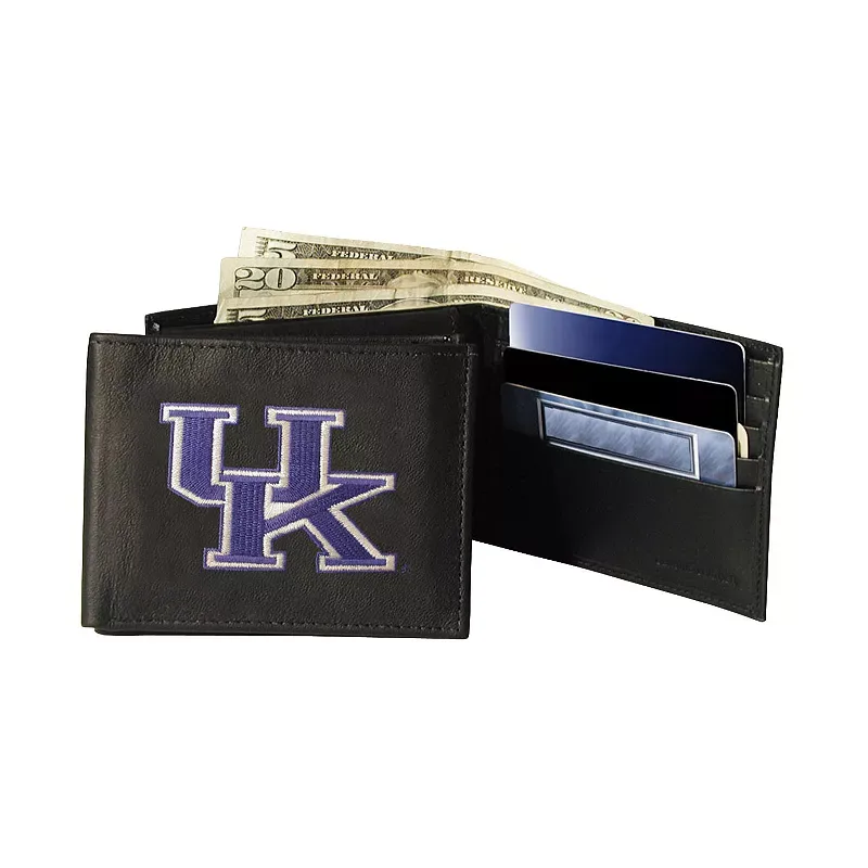 Kohl's University of Kentucky Wildcats Bifold Leather Wallet, Blue