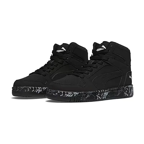 PUMA Rebound Layup Big Kid Boys Basketball Shoes, 7 Medium, Black