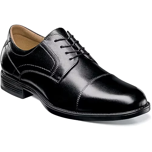 Florsheim Mens Center Cap Closed Toe Oxford Shoes, 15 Medium, Black