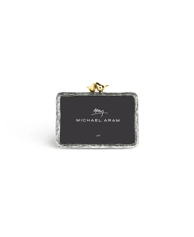 Love Bird Frame, 6.75" x 5.5" - Gold- Tone