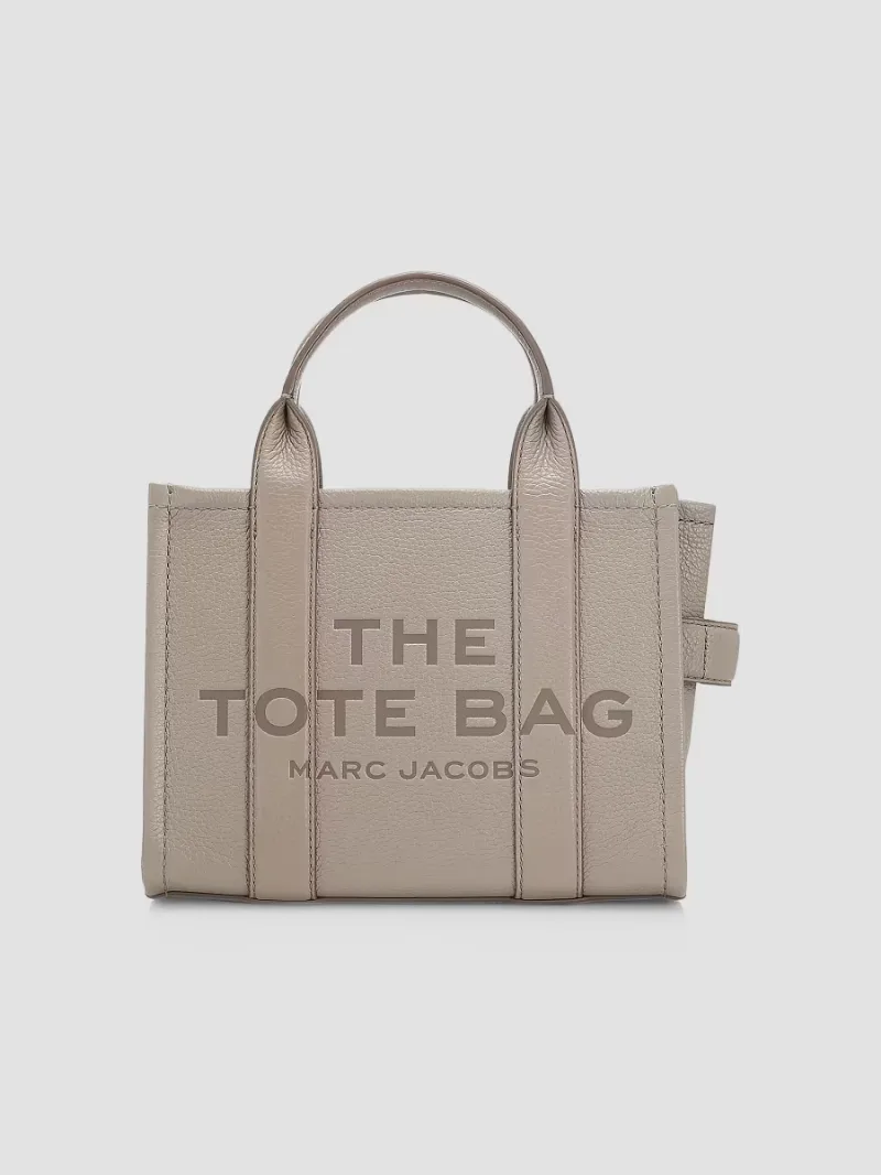 Marc Jacobs Women's The Leather Small Tote Bag - Cement