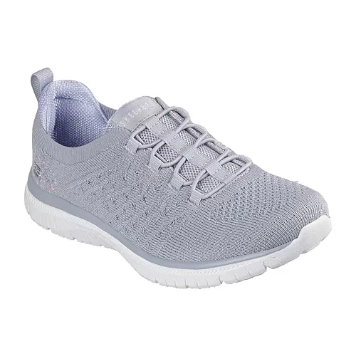 Skechers Virtue Womens Sneakers, 9 Medium, Gray