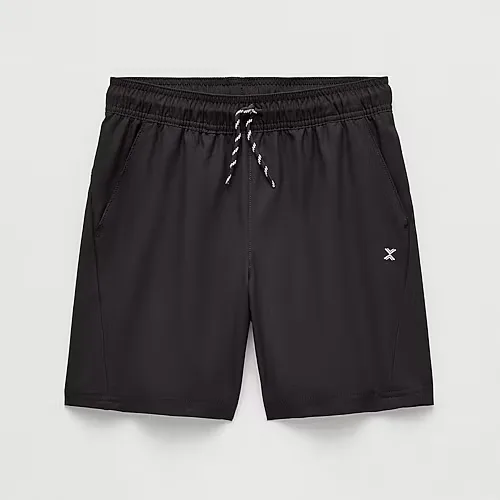 Xersion Little & Big Kid Boys Stretch Fabric Pull-On Short, X-small (6-7), Black
