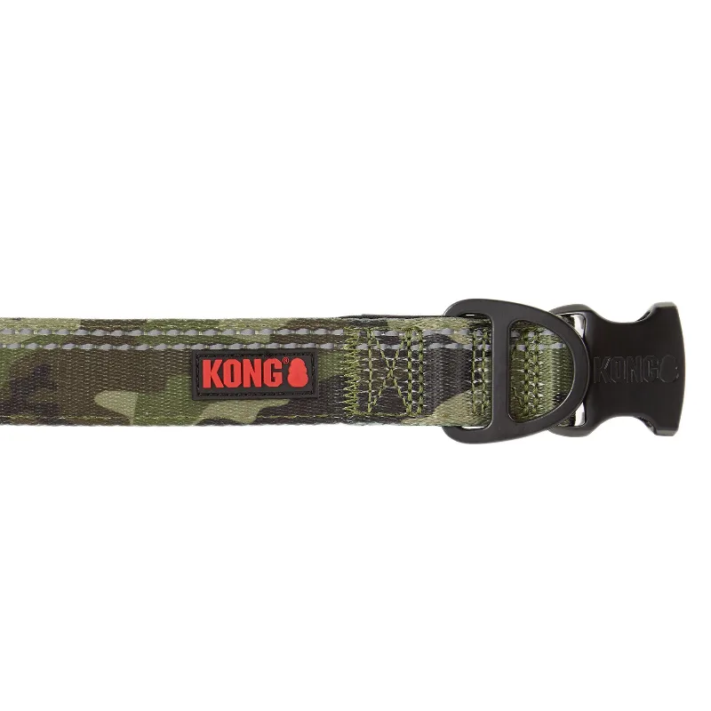 Kong Chew Resistant Adjustable Nylon Dog Collar in Camo, Size: Medium | PetSmart