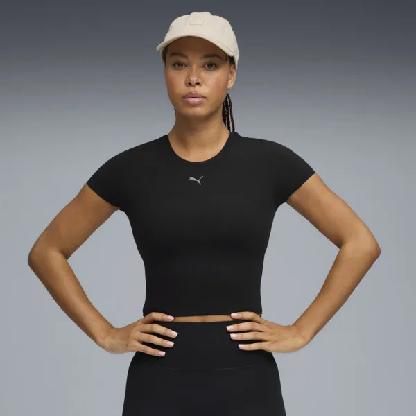 Playera PUMA Corta Shapeluxe para Mujer en Talle XL Negro