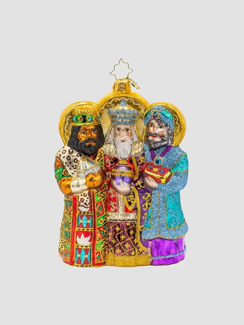 Journey Of The Wise Men Glass Ornament