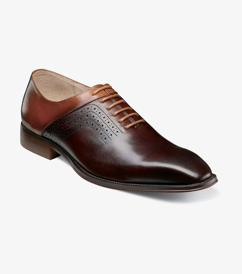 Stacy Adams Shoes Halloway Plain Toe Oxford Brown Multi Size 7.5
