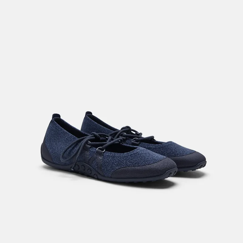 VIVAIA Square-Toe Hybrid Mary Janes (Cecily)|NAVY|US 8