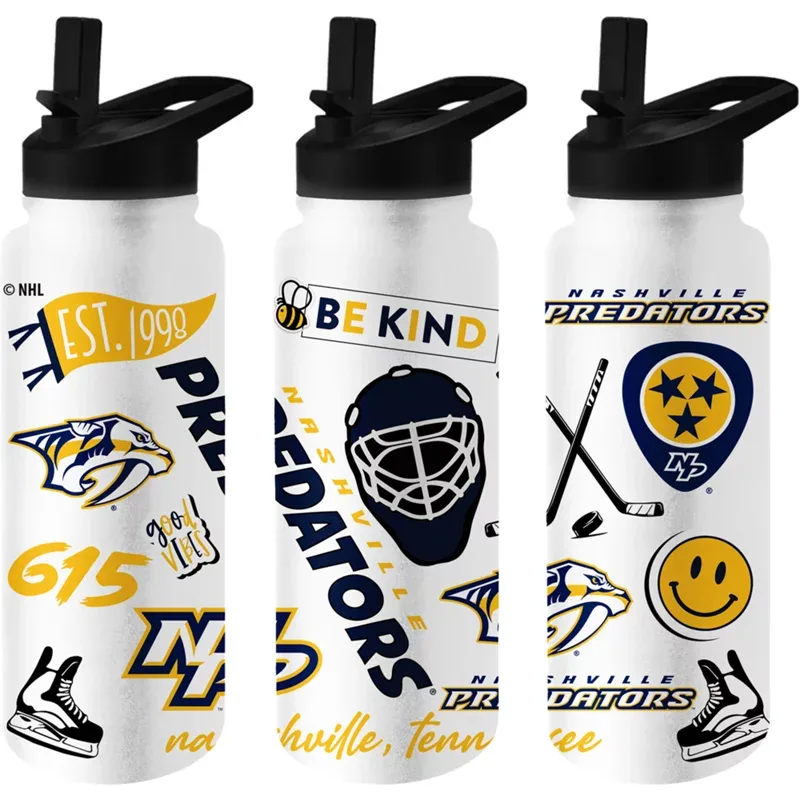 Logo Brands Predators 34 oz Native Quencher Bottle