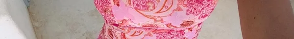 Tipsy Strapless Top Pink Paisley