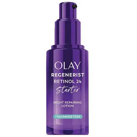 Olay Regenerist Retinol 24 Starter Night Repairing Lotion Fragrance Free - 1.7 fl oz