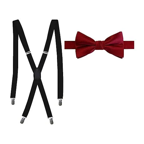 J. Ferrar Bow Tie Set, One Size, Red