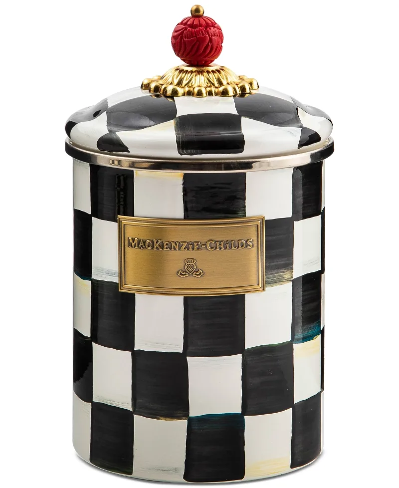 Mackenzie-Childs Courtly Check Medium Canister
