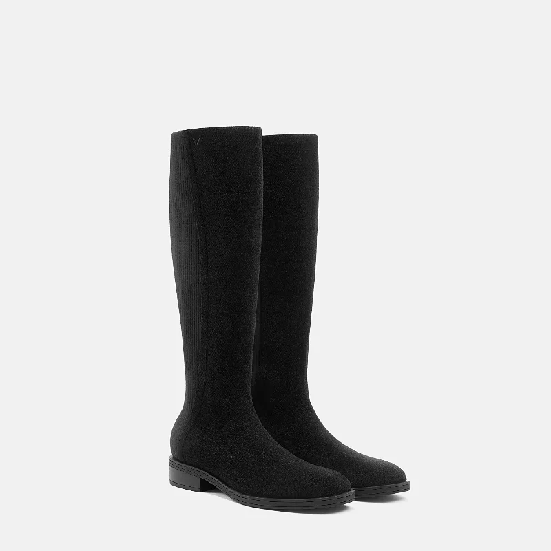 VIVAIA Square-Toe Knee-High Boots (Aida)|BLACK|US 6