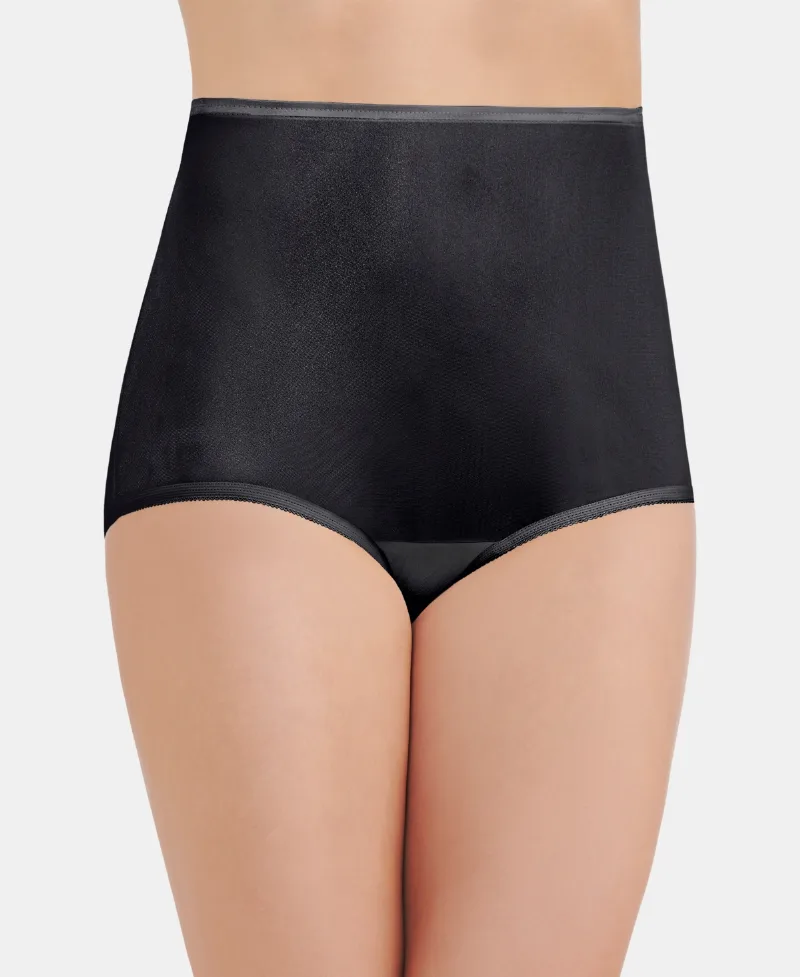 Vanity Fair Perfectly Yours Ravissant Nylon Full Brief Underwear 15712, Extended Sizes - Midnight Black