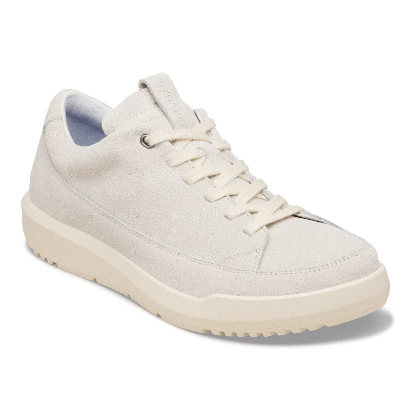 BIRKENSTOCK Melbourne Suede Leather Antique White Sneakers