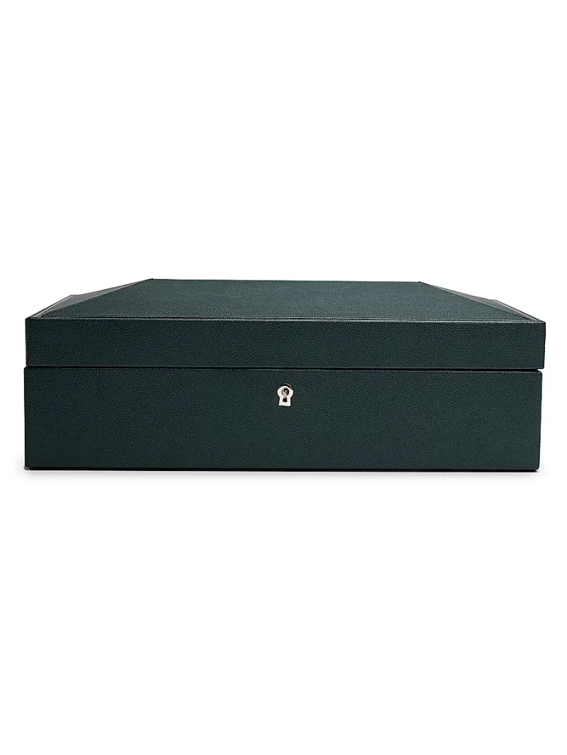Wolf British Racing Green 10-Piece Watch Box