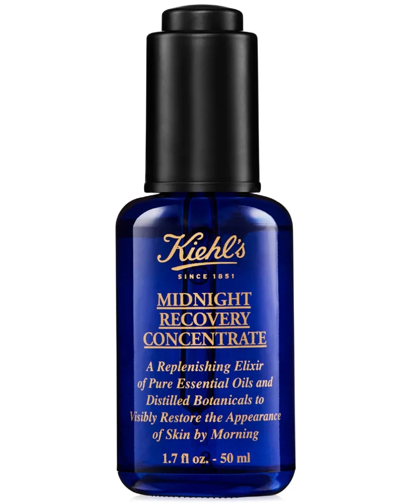 Kiehl's Since 1851 Midnight Recovery Concentrate Moisturizing Face Oil, 1.7-oz.