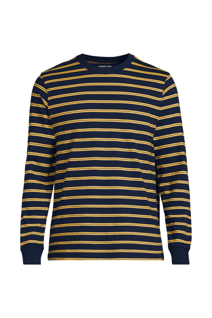 Men's Super-T Long Sleeve T-Shirt - Lands' End - Blue - M