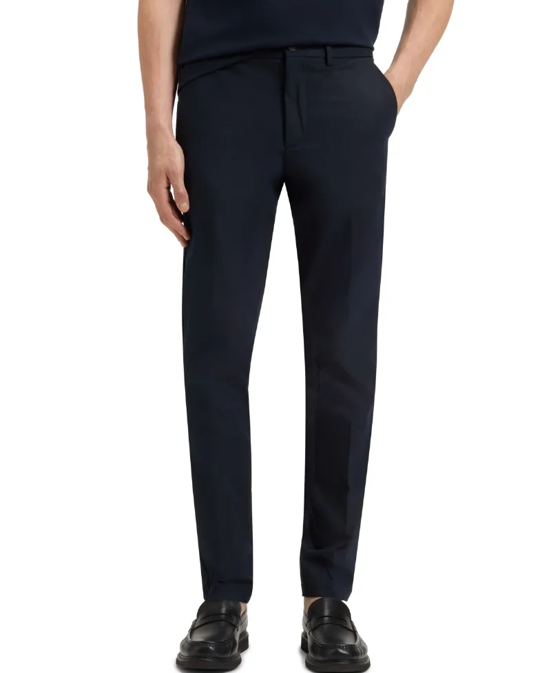 Boss by Hugo Boss Men's Stretch-Cotton Blend Slim-Fit Pants - Dark Blue