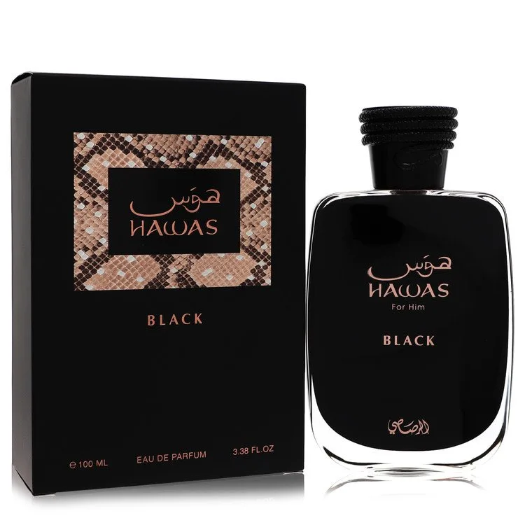 Hawas Black Cologne by Rasasi 3.3 oz EDP Spray for Men