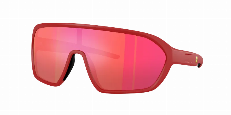 SCUDERIA FERRARI Man Sunglasses FZ6011U  -  Frame color: Matte Red, Lens color: Mirror Red