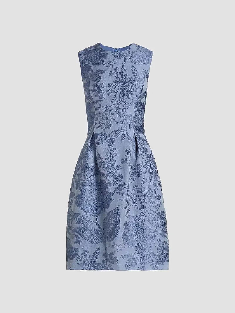 Women's Betsy Floral Fil Coupe Dress - Bluebell Multi - Size 12