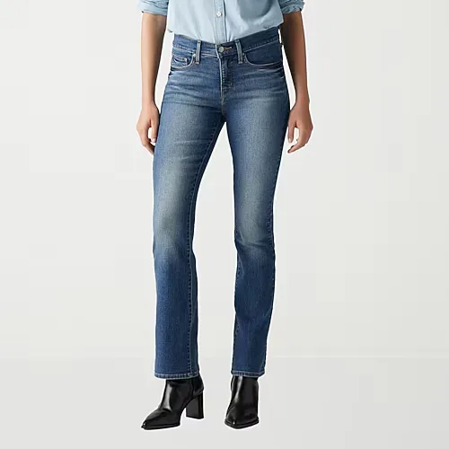Levi's Women's Mid Rise 315 Shaping Bootcut Jeans, 31, Blue