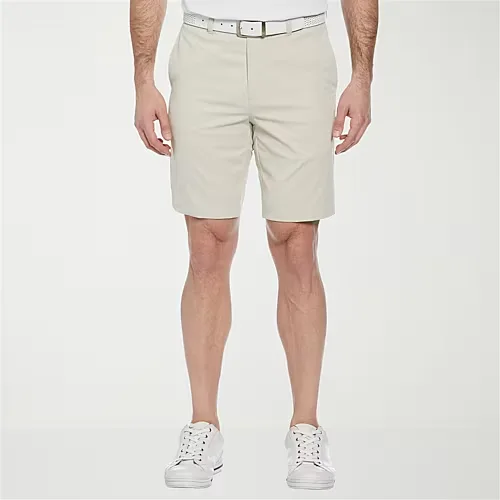 PGA TOUR Mens 9" Mid Rise Moisture Wicking Golf Short, 42, Beige