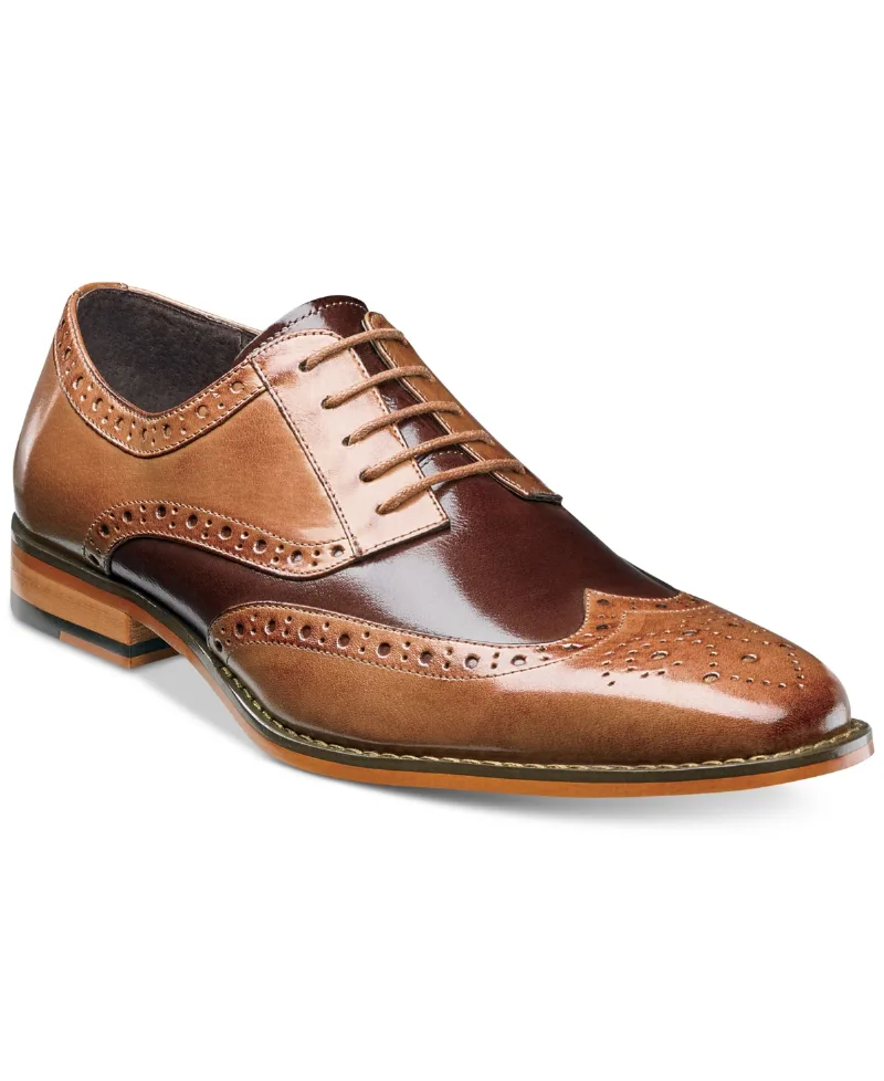 Stacy Adams Men's Tinsley Wingtip Oxfords - Tan/Brown