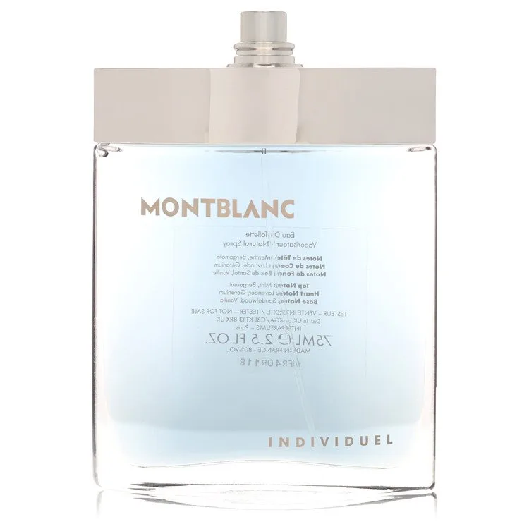 Individuelle Cologne by Mont Blanc 2.5 oz EDT Spray(Tester) for Men