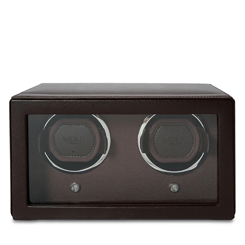 Wolf Cub Double Watch Winder with Cover