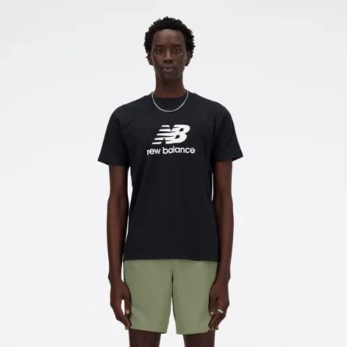 New Balance Men's Sport Essentials Logo T-Shirt - Black/White (Size XS)