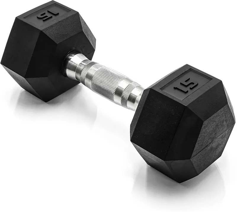 CAP Barbell 15 lb. Coated Hex Dumbbell - Single