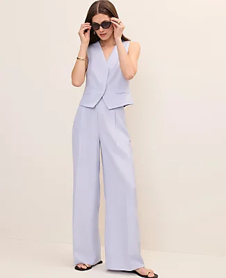Ann Taylor Pleated Wide-Leg Pant