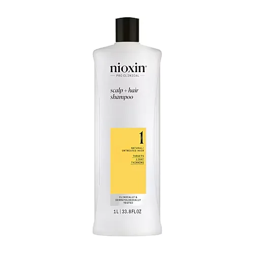 Nioxin by Nioxin SYSTEM 1 SCALP + HAIR SHAMPOO 33.8 OZ (PACKAGING MAY VARY) for UNISEX