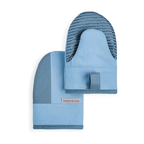 KitchenAid Beacon Mini 2-pc. Oven Mitt Set, One Size, Blue
