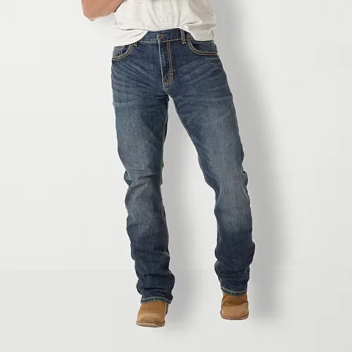 Wrangler Retro Mens Slim Fit Bootcut Jean, 30 32, Blue