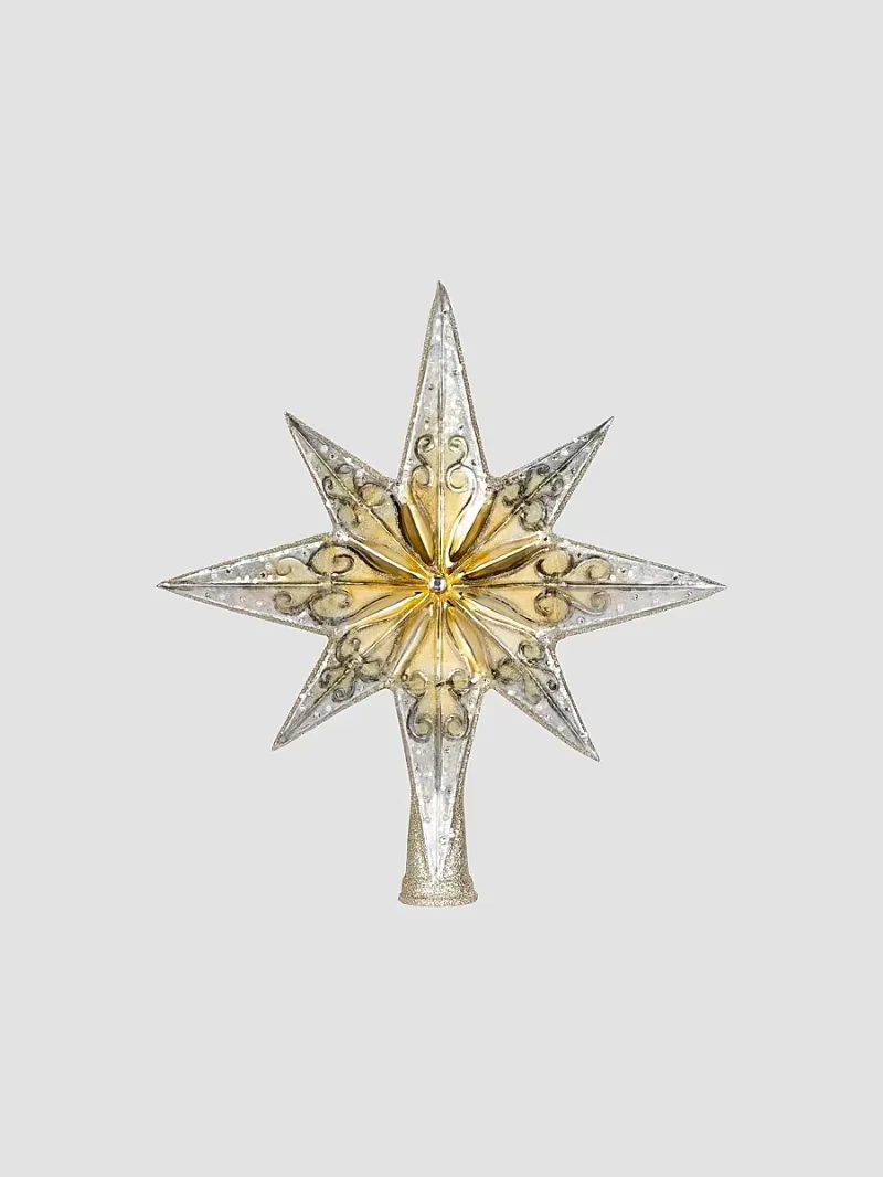 Christopher Radko Radiant Stellar Glass Tree Topper