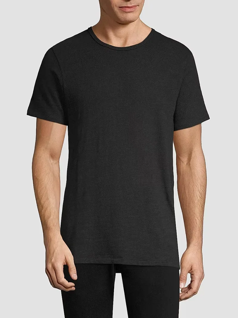 rag & bone Men's Cotton Relaxed-Fit Jersey T-Shirt - Jet Black - Size Large