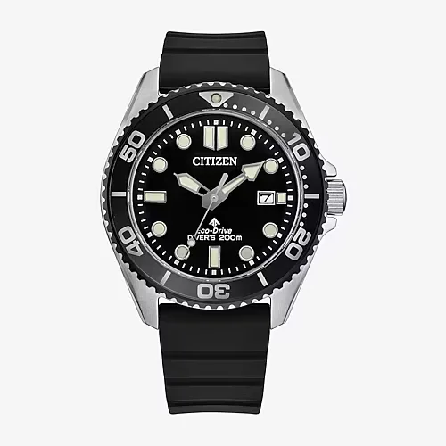 Citizen Dive 3 Mens Gray Strap Watch Bn0266-07e, One Size, Gray