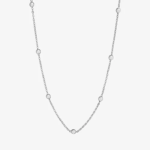 Silver Reflections Womens Pure Silver Over Brass 18 Inch Bead Chain Necklace, One Size