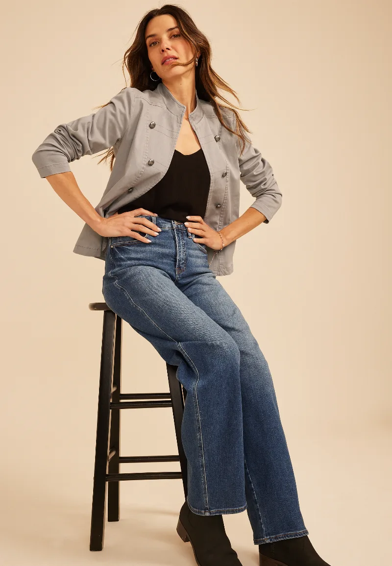 Maurices Women's Military Twill Jacket