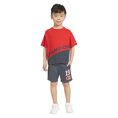 Champion Little Boys 2-pc. Short Set, 7, Red